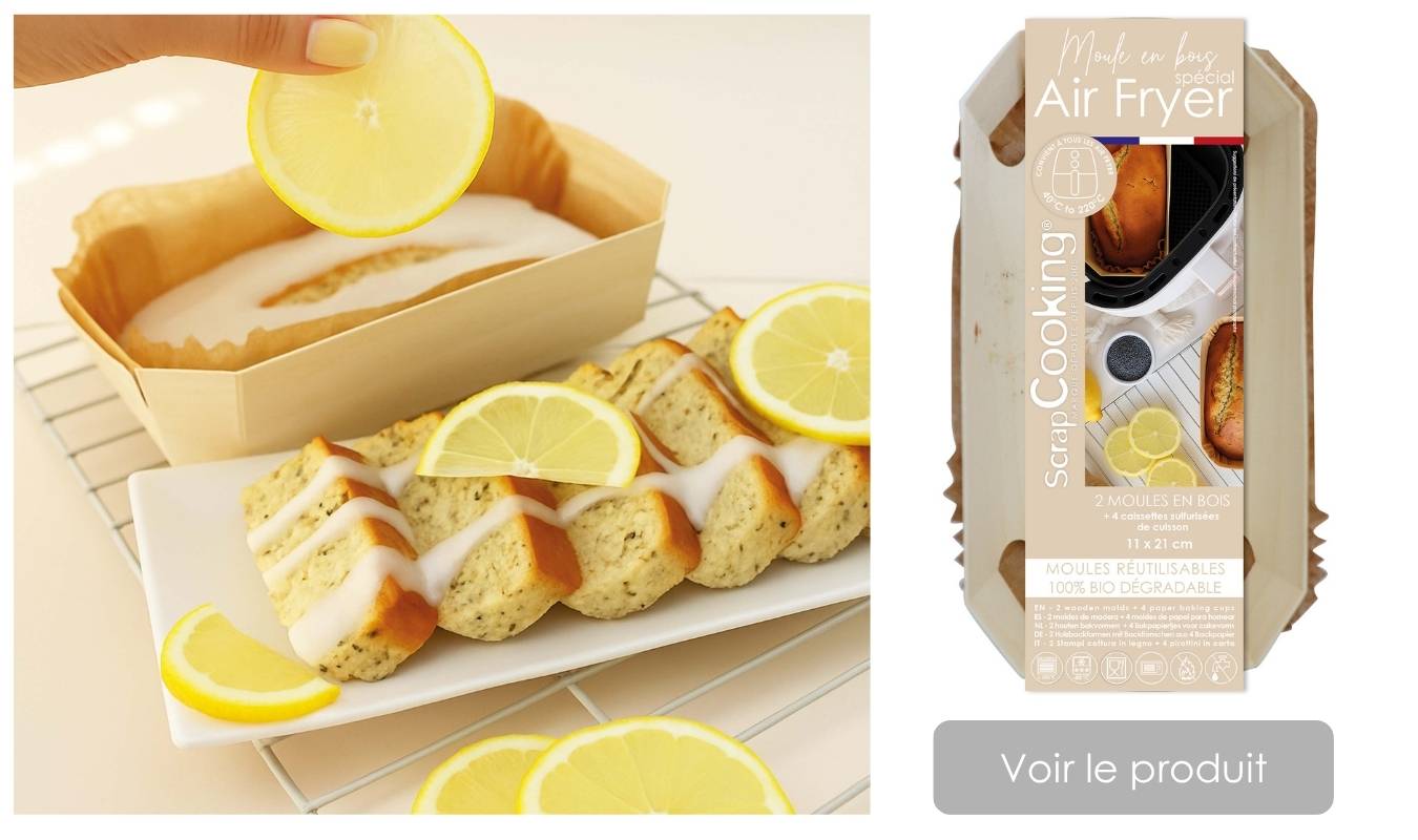 Moule à cake bois air fyer - ScrapCooking